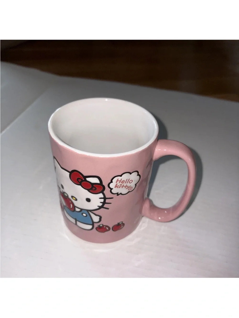 Hello Kitty Pink Apple Ceramic Coffee Mug